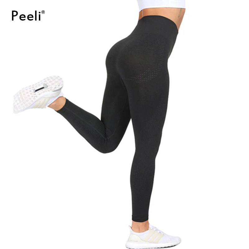Peeli    ̽Ʈ ž 뽺 ü 뽺 Tummy Control 䰡  Running Stretchy Workout Tights